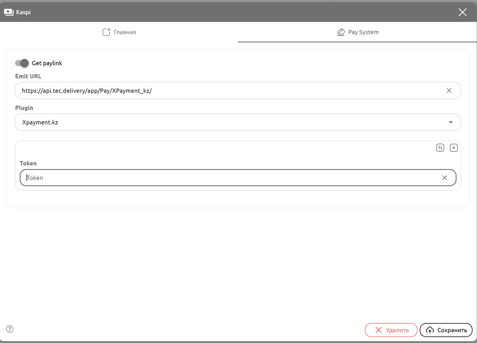 Payment Plugin Configuration